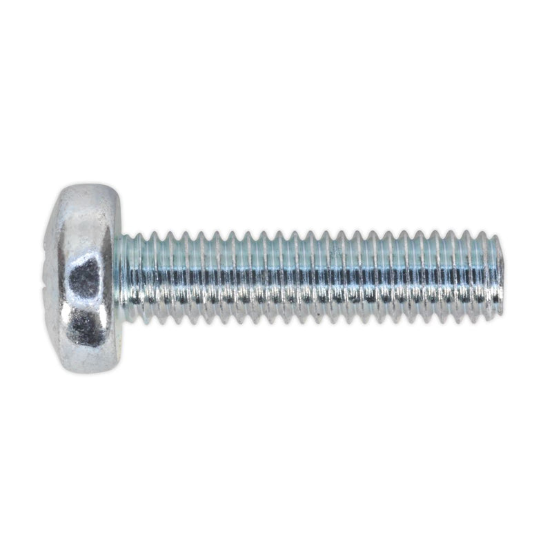 Sealey Machine Screw M5 x 20mm Pan Head Pozi Zinc Pack of 100 MSP520 Sealey - Dynamic Drive