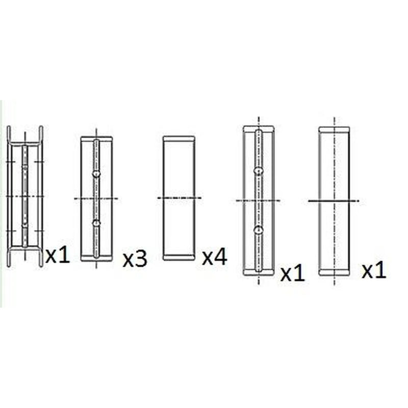 FAI Main Bearing Set 69.5mm fits Citroën Relay III 2006-2020 2.2