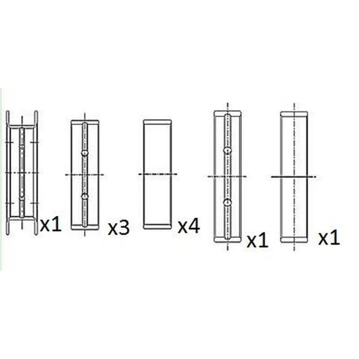 FAI Main Bearing Set 69.5mm fits Citroën Relay III 2006-2020 2.2