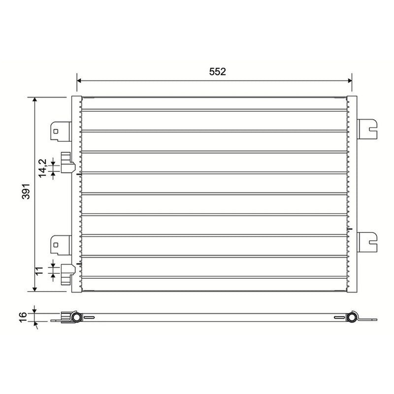 Valeo Air Conditioning Condenser 817701