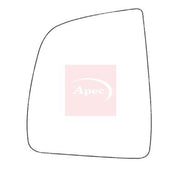 Apec Exterior Wing Mirror Glass Left fits Fiat Mpv 2003-2010 1.3 1.4 1.9