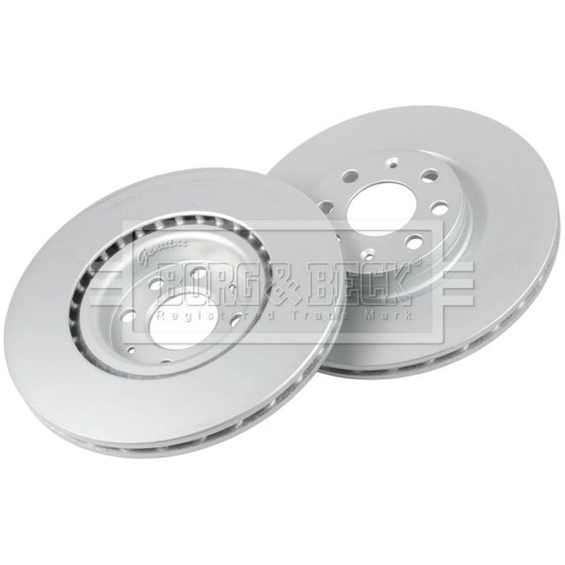 Borg & Beck Front Brake Vented Discs & Pads fits Fiat Grande Punto 2005-2010