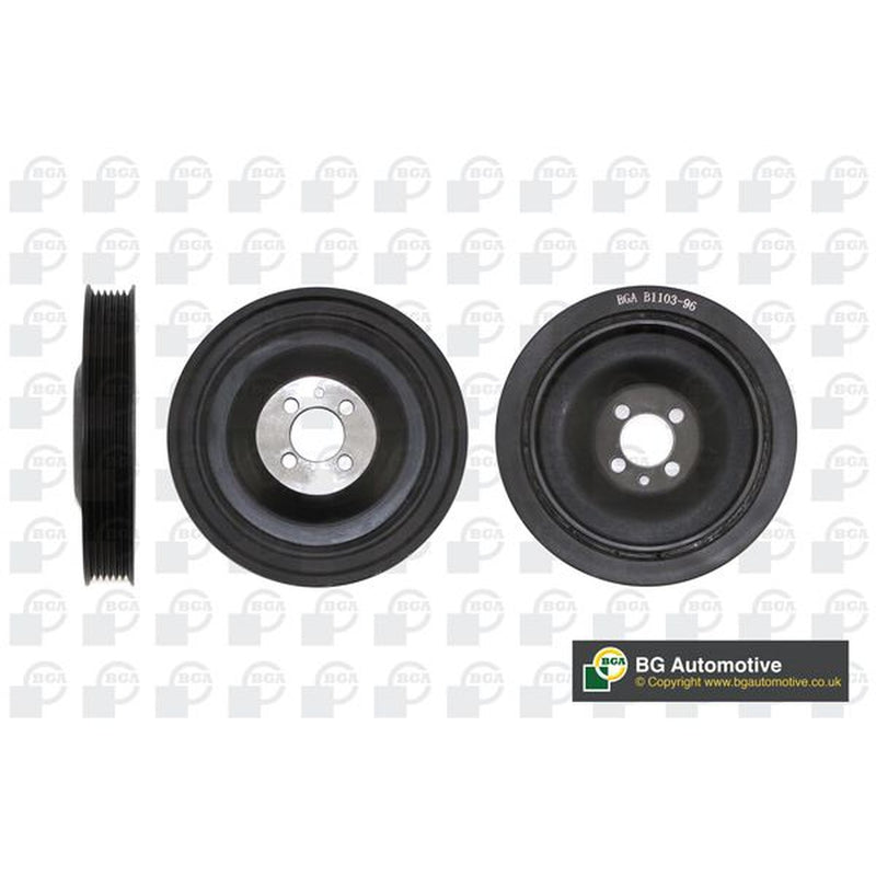BGA Crank Shaft Belt Pulley fits Opel Astra H 2004-2010 1.9