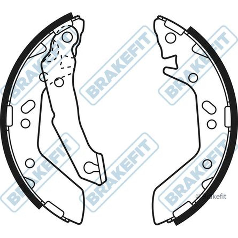 Apec Brake Shoe Set Axle Kit fits Hyundai Accent II 1999-2006 1.3 1.5 1.6