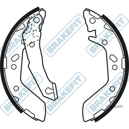 Apec Brake Shoe Set Axle Kit fits Hyundai Accent II 1999-2006 1.3 1.5 1.6