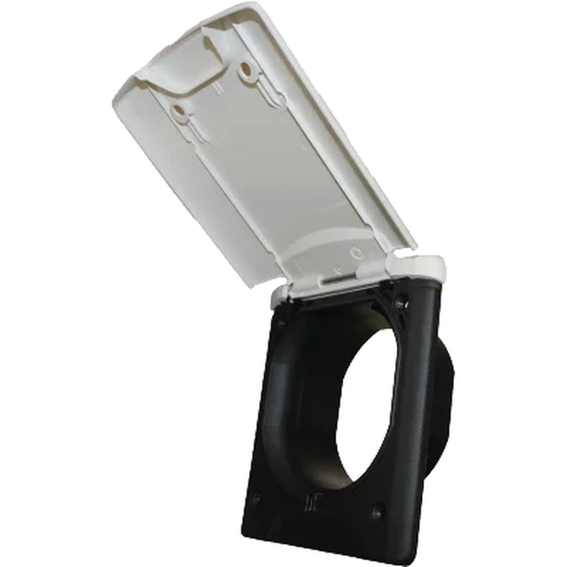 Fawo Flush Inlet with Sprung Cover - White