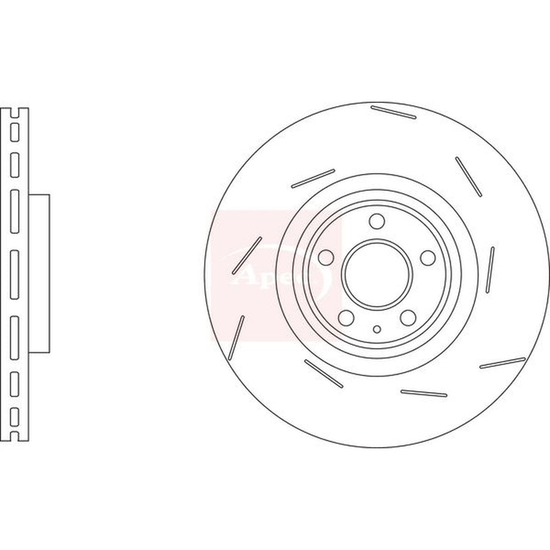 Apec Front Brake / Discs & Pads fits Porsche Macan 2014-2018 3.0 3.6