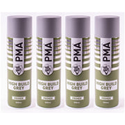 4x High Build Primer - 500ml Spray On Paint - Autotek Grey Aerosol High Coverage PMA - Dynamic Drive