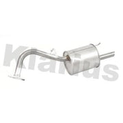 Klarius Box With Tail Pipe Rear fits Toyota Yaris/Vitz 2005-2011 1.0