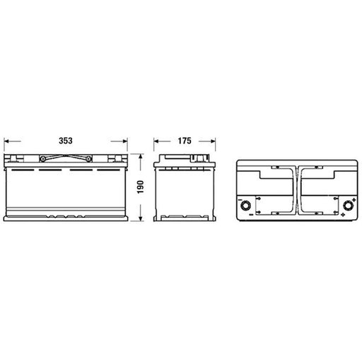 Exide Battery 12V 95Ah A EQ800