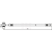 Apec Brake Hydraulic Hose Line Rear fits Audi A6 C5 1997-2005