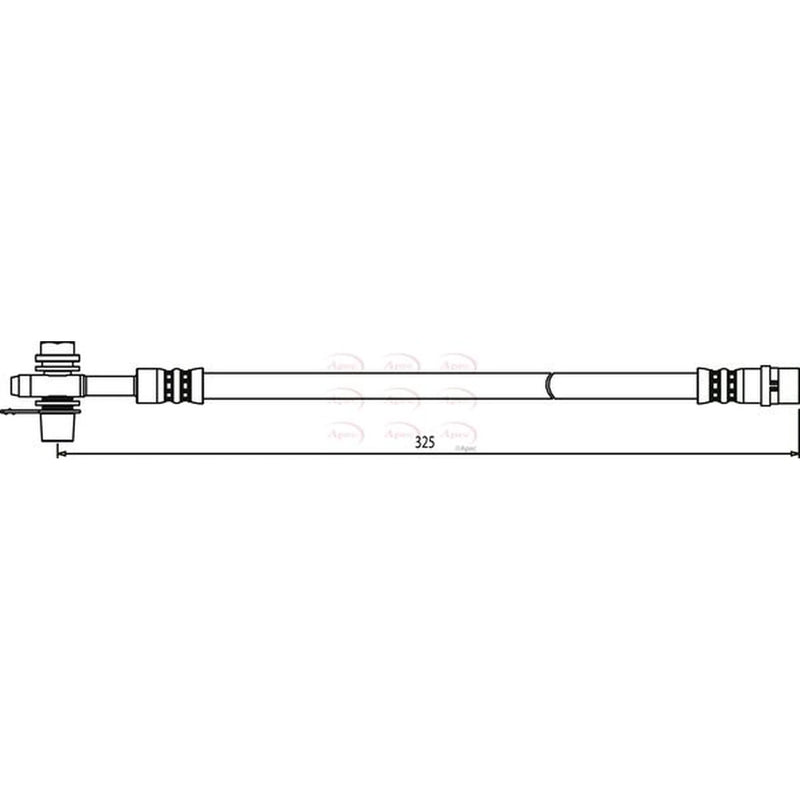Apec Brake Hydraulic Hose Line Rear HOS3611