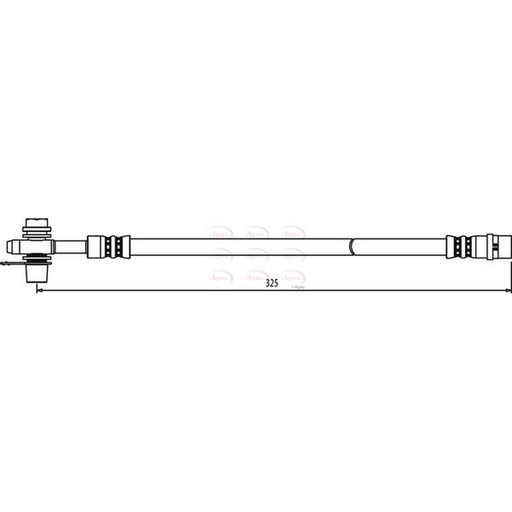 Apec Brake Hydraulic Hose Line Rear fits Audi A6 C5 1997-2005