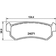 Mintex Rear Brake Pad Set fits Chevrolet Lacetti 2003-2013 1.4 1.6 1.8