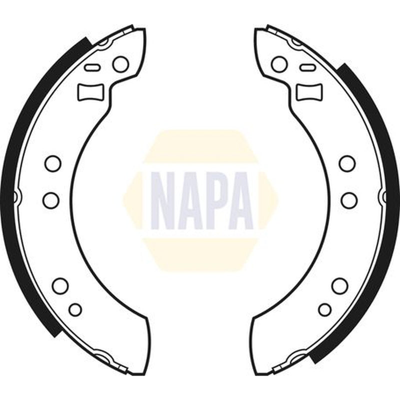 NAPA Brake Shoe Set Axle Kit fits Ford Capri 1974-1987 1.3 1.6 2.0 2.3