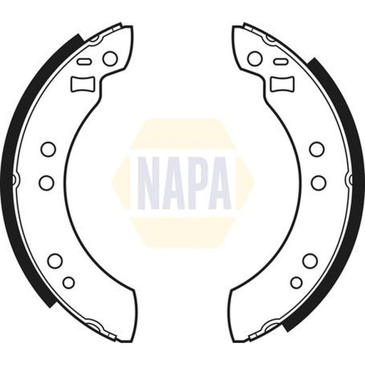 NAPA Brake Shoe Set Axle Kit fits Ford Capri 1974-1987 1.3 1.6 2.0 2.3