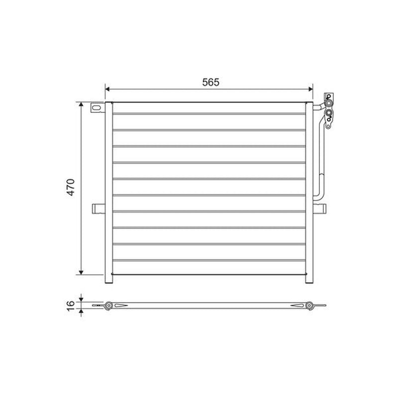 Valeo Air Conditioning Condenser 817383