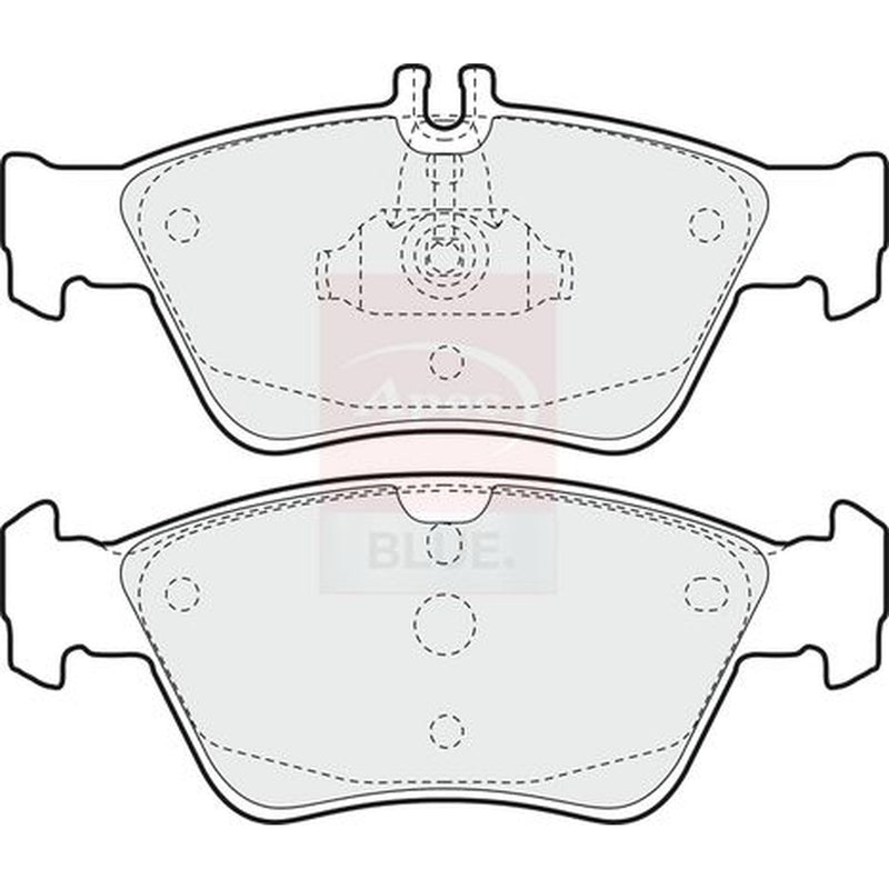Apec Front Brake Pad Set fits Mercedes-Benz C-Class 1993-2000