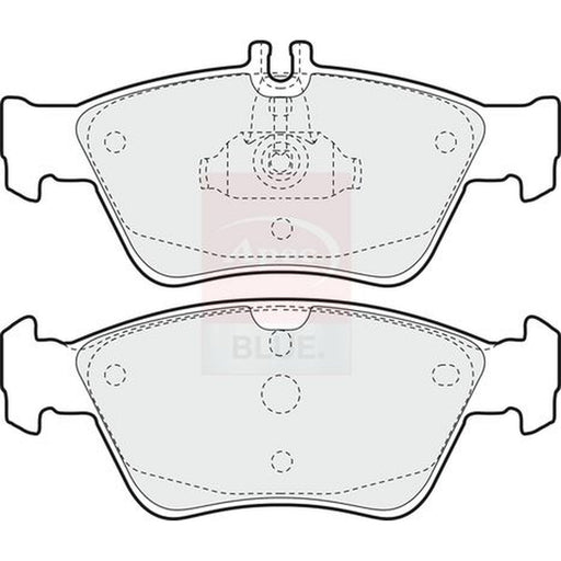 Apec Front Brake Pad Set fits Mercedes-Benz C-Class 1993-2000