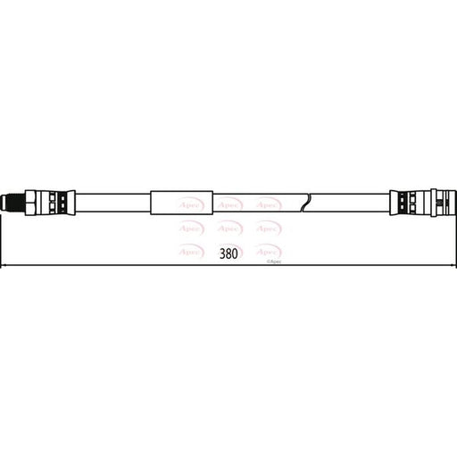 Apec Brake Hydraulic Hose Line Rear fits Mercedes-Benz Cls 2011-2017