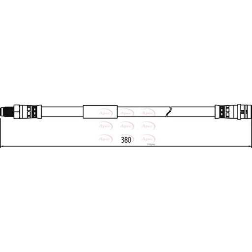 Apec Brake Hydraulic Hose Line Rear HOS4034