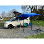 Campervan Awning Sun Canopy Sunshade Motorhome for 4 or 6mm Rail Blue T4 T5 T6 Maypole - Dynamic Drive