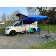 Campervan Awning Sun Canopy Sunshade Motorhome for 4 or 6mm Rail Blue T4 T5 T6 Maypole - Dynamic Drive