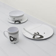 Camping Caravan Picnic Fishing Travel Melamine 16pc Dining Dinner Set - Abstract Leisurewize - Dynamic Drive