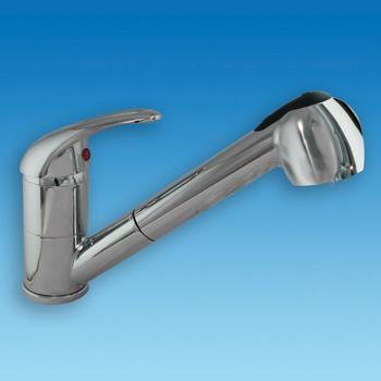 Caravan Chrome Metal Shower Tap with Pull-Out Hose & Adjustable Shower Head CT272 PLS - Dynamic Drive