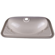 Caravan Motorhome Camper Boat Bathroom Ivory Plastic Vanity Sink Grove - Dynamic Drive