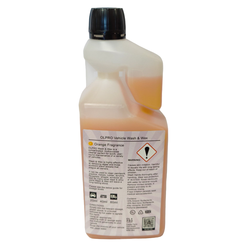 Olpro Caravan Wash and Wax 1ltr Dosage Bottle Olpro - Dynamic Drive