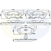 Comline Rear Brake Pad Set CBP01164