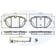 Comline Front Brake Discs & Pads fits VW Transporter 2015-2024 2.0