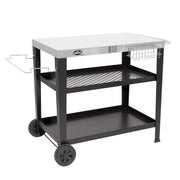 Dellonda Plancha Trolley with Utensil Holder - Stainless Steel Top Dellonda - Dynamic Drive