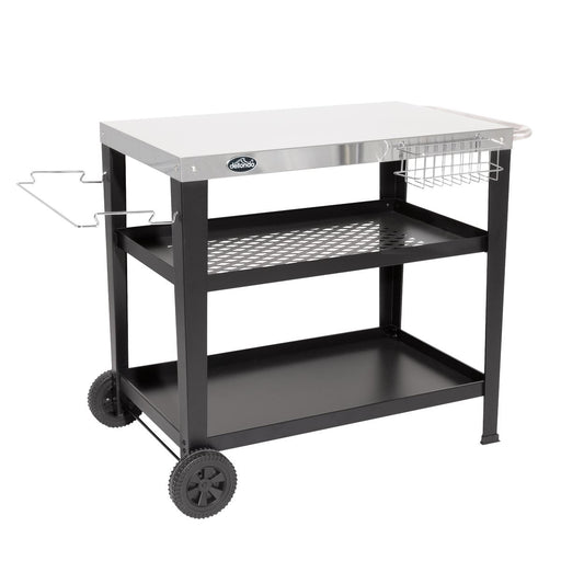 Dellonda Plancha Trolley with Utensil Holder - Stainless Steel Top Dellonda - Dynamic Drive