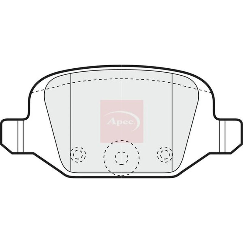 Apec Rear Brake Pad Set PAD1130