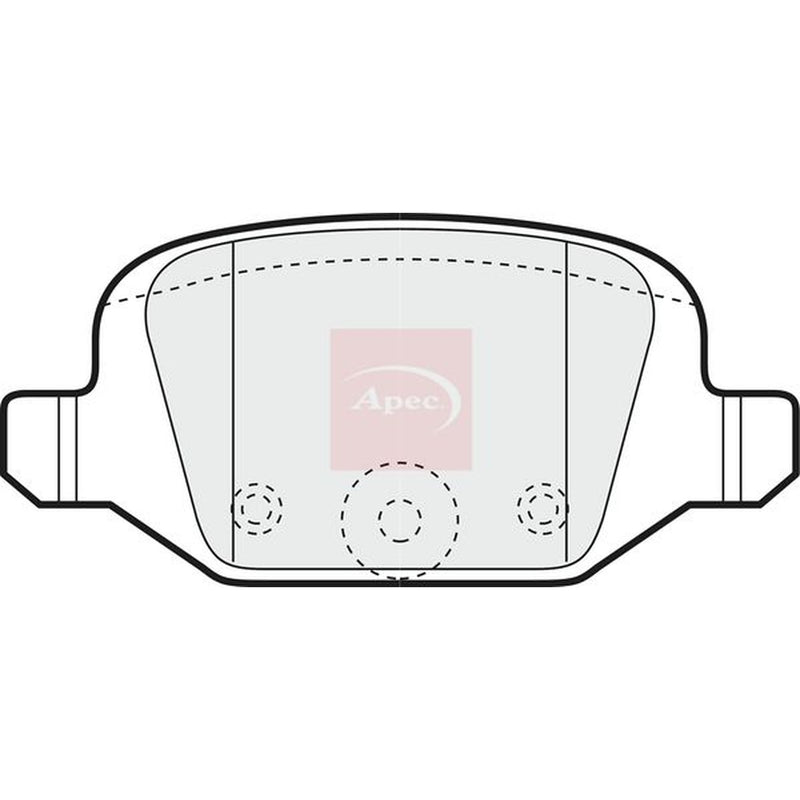 Apec Rear Brake Pad Set fits Citroën E-Mehari 2016 on