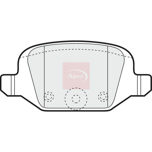 Apec Rear Brake Pad Set fits Citroën E-Mehari 2016 on