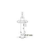 KYB Shock Absorber Damper Strut Front Left fits Peugeot 207 2006-2015 1.4