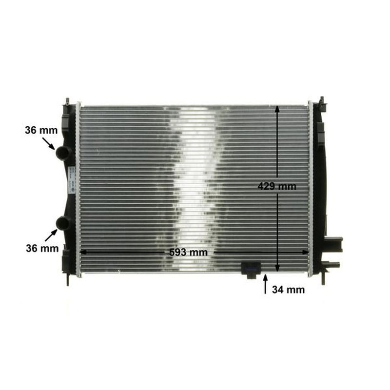 Mahle Engine Radiator fits Nissan Qashqai I 2006-2013 1.5