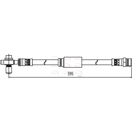 Apec Brake Hydraulic Hose Line Front HOS3946