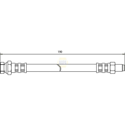 NAPA Brake Hydraulic Hose Line inner NBH1271