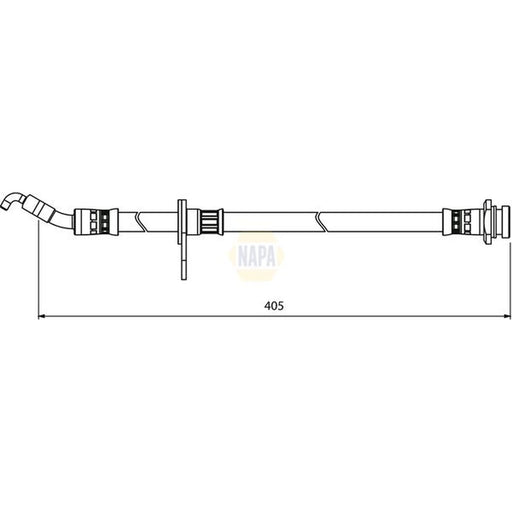 NAPA Brake Hydraulic Hose Line Front NBH1200