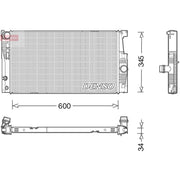 Denso Engine Radiator DRM05005