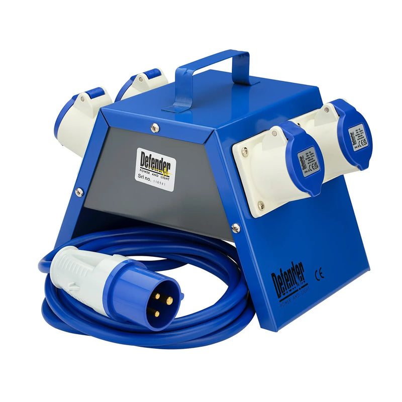 Defender 230V Splitter Box E13112 4 x 16A