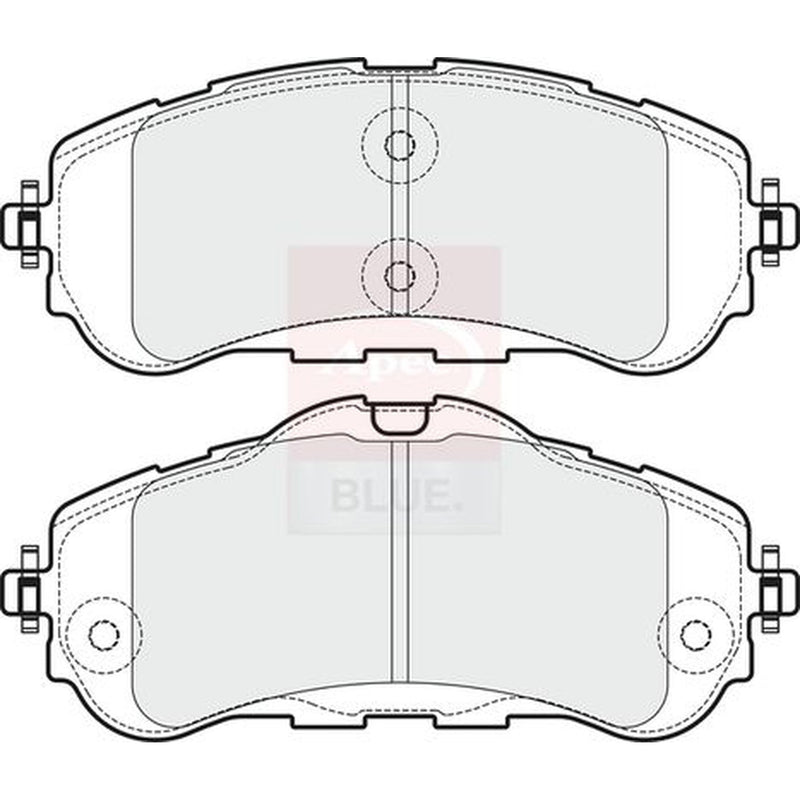 Apec Front Brake Pad Set fits Citroën Berlingo Box Body/Mpv 2018-2020 1.5 1.6