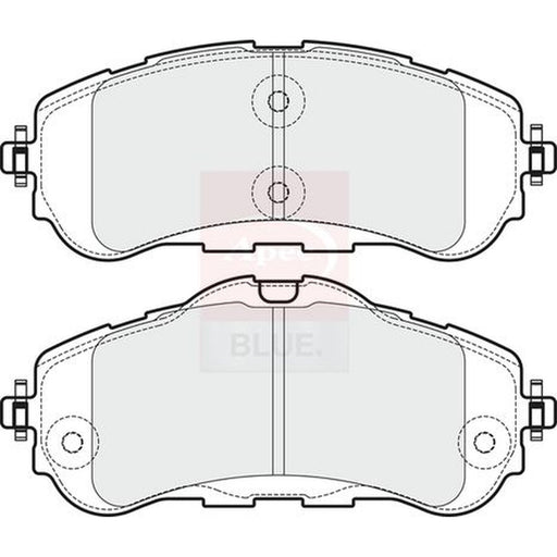 Apec Front Brake Pad Set fits Citroën Berlingo Box Body/Mpv 2018-2020 1.5 1.6