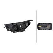 Hella Headlight Headlamp H7 Left fits Opel Grandland X 2017-2021 1.2 1.5 1.6 2.0