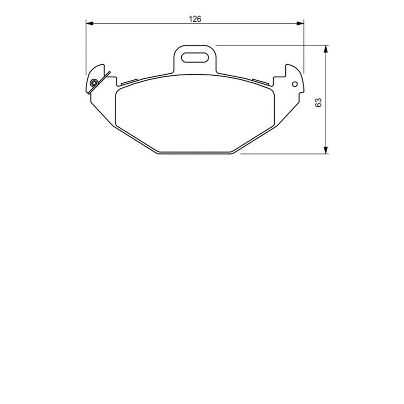 Bosch Front & Rear Pads fits Renault Laguna I 1993-2002 1.8 1.9 2.0 2.2 2.9 3.0