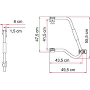 03513-04- Security Handle 46 Pro Fiamma  - Dynamic Drive